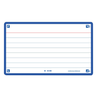Flashcards (A7, blue) | lined | Oxford | 80-pack 260217
