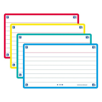 Flashcards (A7, coloured) | lined | Oxford | 80-pack 260227