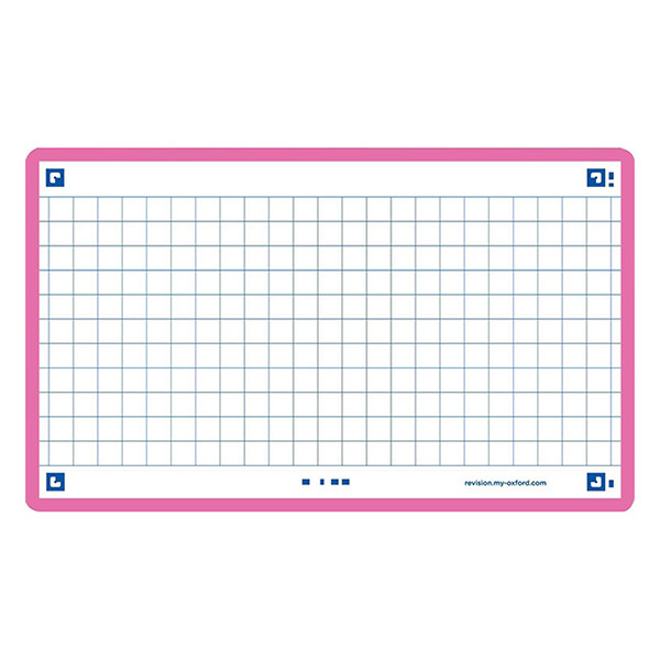 Flashcards (A7, fuchsia) | checkered | Oxford | 80-pack 260206 - 1