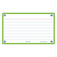Flashcards (A7, green) | lined | Oxford | 80-pack 260196