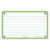 Flashcards (A7, green) | lined | Oxford | 80-pack