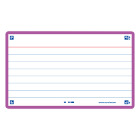 Flashcards (A7, lilac) | lined | Oxford | 80-pack 260197