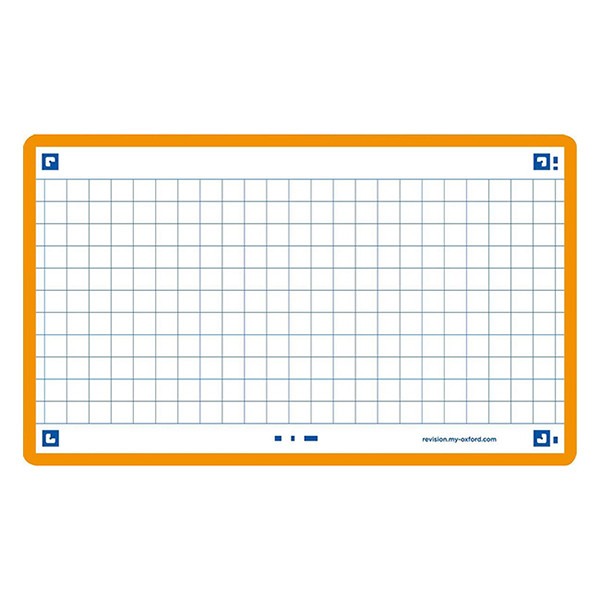 Flashcards (A7, orange) | checkered | Oxford | 80-pack 260211 - 1