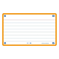 Flashcards (A7, orange) | lined | Oxford | 80-pack 260199
