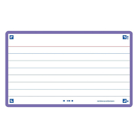 Flashcards (A7, purple) | lined | Oxford | 80-pack 260200