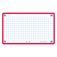 Flashcards (A7, red) | checkered | Oxford | 80-pack 260213