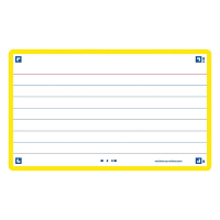 Flashcards (A7, yellow) | lined | Oxford | 80-pack 260195