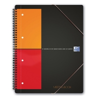 Oxford International black A4 checkered meeting book (80 sheets) 100100362 260005