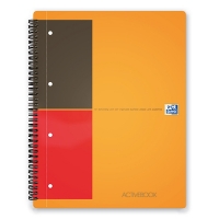 Oxford International orange A4 lined spiral block, 80 sheets 100102994 260039