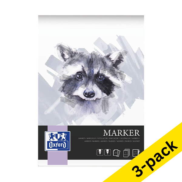 Marker sketchpad A3 | Oxford | 15 sheets x3 237655 - 1