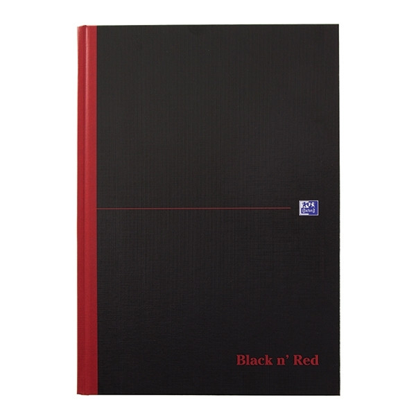 Notebook lined A4 | black | Oxford Black n' Red | 96 sheets 260008 - 1
