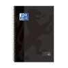 Notepad checkered spiral A4+ | 5mm | black | Oxford | 90 sheets 260295 - 1