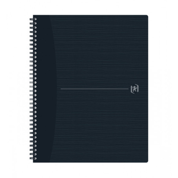 Notepad checkered spiral A4+ | black | Oxford Origin | 70 sheets 260268 - 1