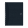 Notepad checkered spiral A4+ | black | Oxford Origin | 70 sheets