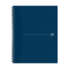 Notepad checkered spiral A4+ | blue | Oxford Origin | 70 sheets