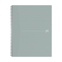 Notepad checkered spiral A4+ | light grey | Oxford Origin | 70 sheets 260270