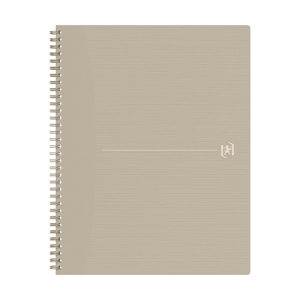 Notepad checkered spiral A4+ | sand | Oxford Origin | 70 sheets 260271 - 1
