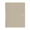 Notepad checkered spiral A4+ | sand | Oxford Origin | 70 sheets 260271 - 1