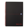 Notepad checkered spiral A4 | Oxford Black n' Red | 70 sheets