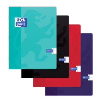 Notepad lined A5 | assorted colours | Oxford | 60 sheets | 5-pack 260054