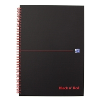 Notepad spiral A4 | Oxford Black n' Red | 70 sheets 260010