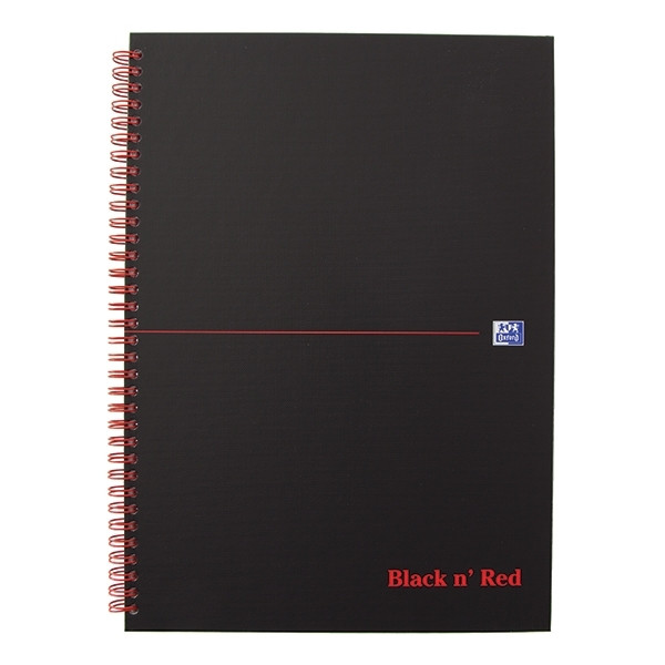 Notepad spiral A5 | Oxford Black n' Red | 70 sheets 260012 - 1