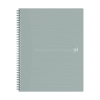 Oxford Origin light grey A4+ checked spiral block 5mm, 90 grams (70 sheets)
