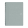 Oxford Origin light grey A4+ lined spiral block, 90 grams (70-sheets)