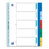 Plastic tabs 1-5 (5 coloured tabs) | A4 XL, 11-hole | Oxford 237529 - 1