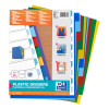 Plastic tabs (10 coloured tabs) | A4 XL, 11-hole | Oxford 237527 - 1