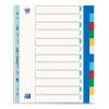 Plastic tabs (12 coloured tabs) | A4 XL, 11-hole | Oxford 237528 - 1