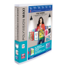 Oxford PolyVision Maxi XL transparent A4 ring binder with 4 D-rings, 25mm 237570 - 1