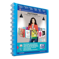 Oxford PolyVision Vario-Zipp blue A4 display book (20-pages) 100205599 237561