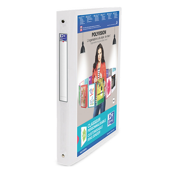 Oxford PolyVision transparent A4 ring binder with 4 O-rings, 20mm 100201432 237566 - 1