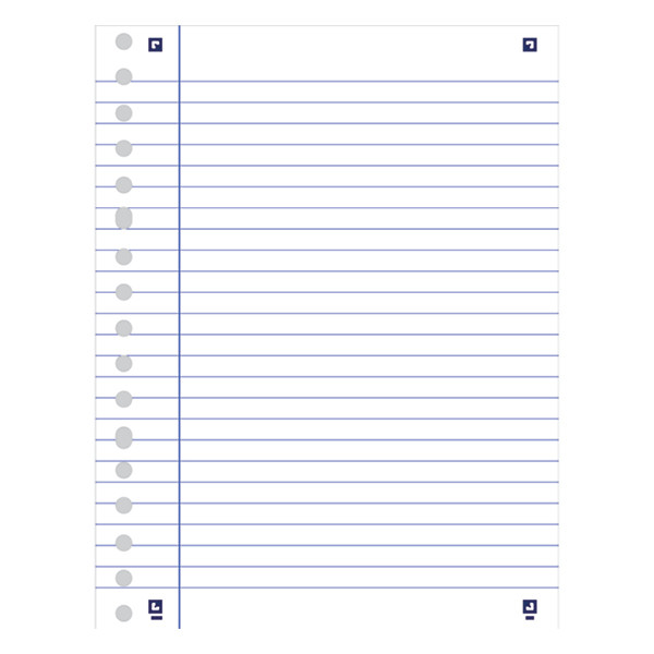 Ring binder paper A5 lined 90g  (17 rings) | Oxford 260188 - 2