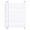 Ring binder paper A5 lined 90g  (17 rings) | Oxford 260188 - 2