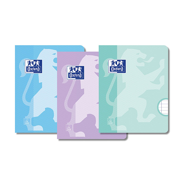 Oxford School assorted pastel A5 lined exercise book (36 sheets) (3-pack) 400171664 260298 - 1