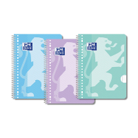 Oxford School pastel A4+ spiral lined college pad with 23-hole, 90 grams 80 sheets (3-pack) 400171665 400190207 260296