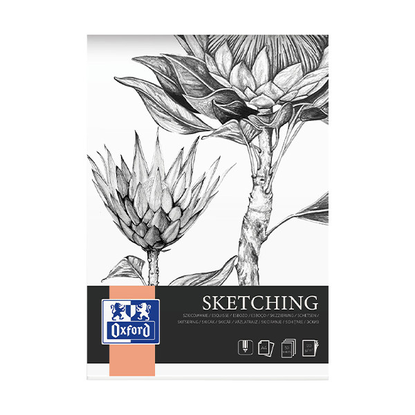 Oxford Sketching A4 sketchpad, 120 grams (50 sheets) 400166109 237641 - 1