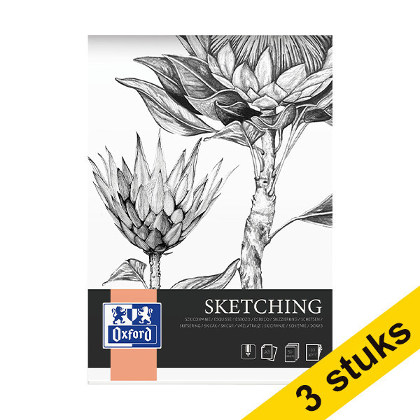 Sketchpad A3 | Oxford | 50 sheets x3 237659 - 1