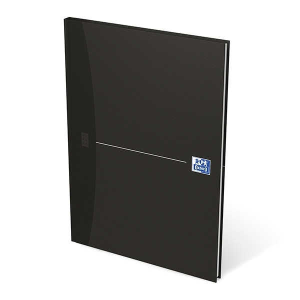 Oxford Smart Black A4 lined hardback notebook, 96 sheets 100105183 260043 - 1
