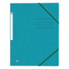 Oxford Top File+ aqua A4 cardboard elastic folder 260134 - 1