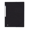 Oxford Top File+ black A4 cardboard elastic folder