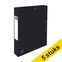 Oxford Top File+ black elastobox, 40mm (5-pack) 260241