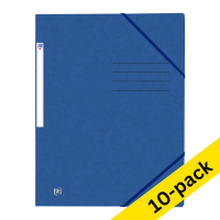 Oxford Top File+ blue A4 cardboard elastic folder (10-pack)  260161