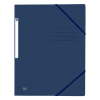 Oxford Top File+ dark blue A4 cardboard elastic folder 260133 - 1