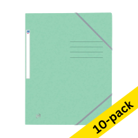 Oxford Top File+ pastel green A4 cardboard elastic folder (10-pack)  260169