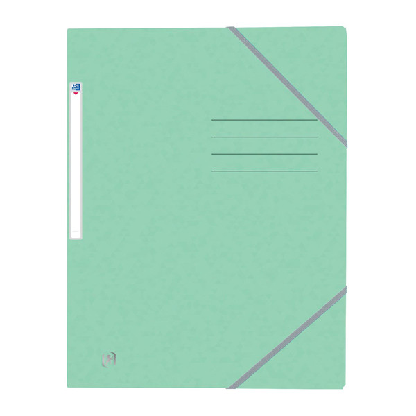 Oxford Top File+ pastel green A4 cardboard elastic folder 400116356 260140 - 1