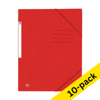 Oxford Top File+ red A4 cardboard elastic folder (10-pack)  260160