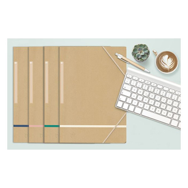 Oxford Touareg beige A4 cardboard elastomer folder (5-pack) 260319 - 7